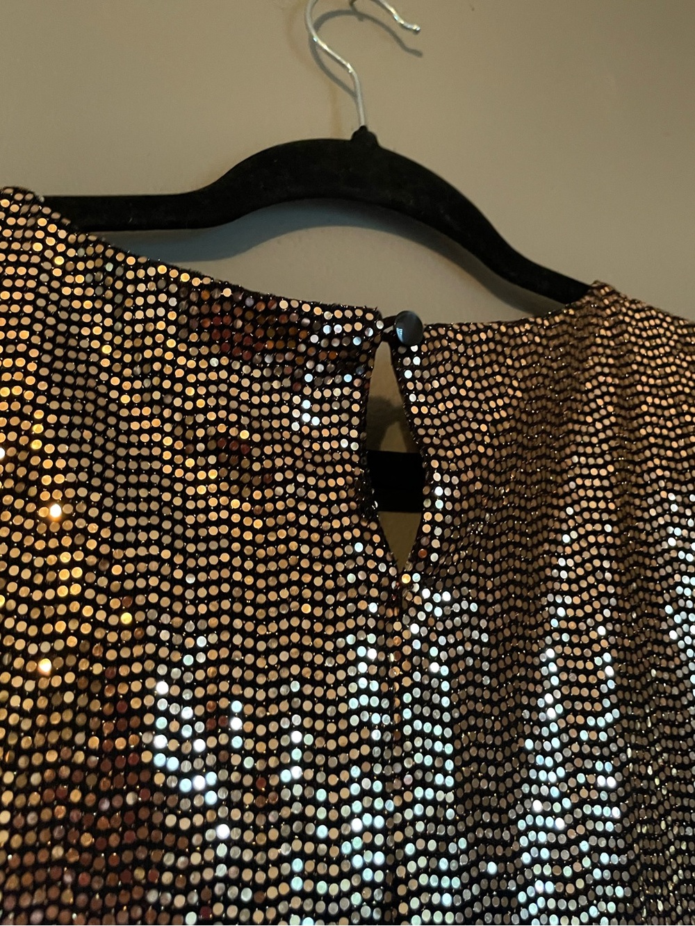 NWT Kasper Sz 2X Women’s Plus Size Mirror-Dot Metallic Bell-Sleeve Top Ret $89! - Picture 11 of 11